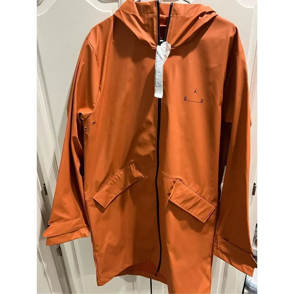 NWT Nike Jordan 23 Engineered Rain Trench Jacket Rust Oxide DV7699-872 M…